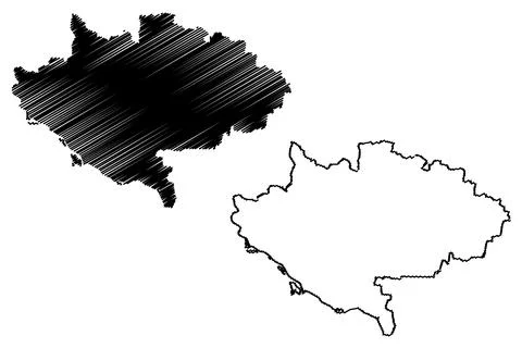 Siwan district (Bihar State, Saran division, Republic of India) map vector il Stock Illustration