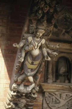 Six armed goddess Stock Photos