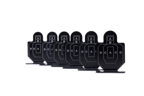 Six  black target Stock Photos