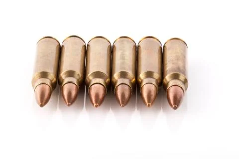 Six bullets Stock Photos