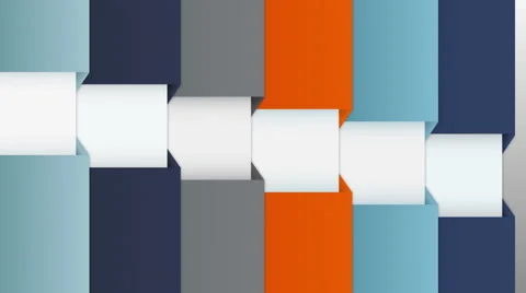 Six chapter rectangle front intro page for presentation, powerpoint template Stock Footage 59314888