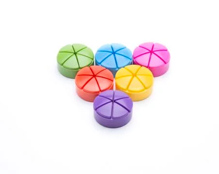 Six colours Stock Photos