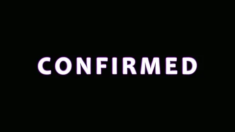 Six Confirmed Text Elements Appearing Sequentially On Black Background With.. Stock Footage 344291885