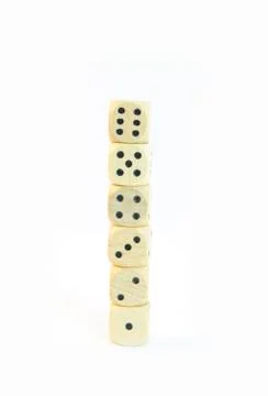 Six cubes Stock Photos