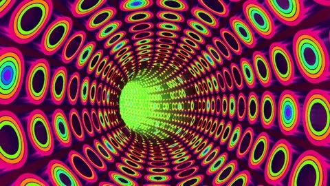 Six deformation tunnel Stock Footage 121203974