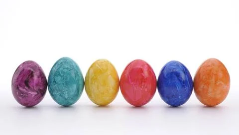 Six easter eggs in line six colorful easter eggs in line Copyright: xZoona... Stock Photos