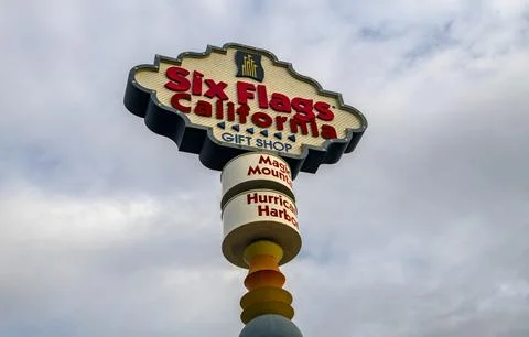 Six Flags Magic Mountain 001 Stock Photos