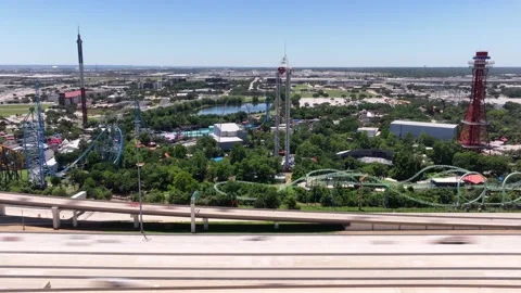 Six Flags Over Texas timelapse Stock Footage 277006470