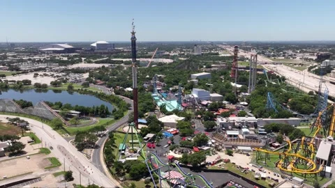 Six Flags Over Texas timelapse Stock Footage 277007762