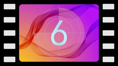 Six frame Stock Illustration