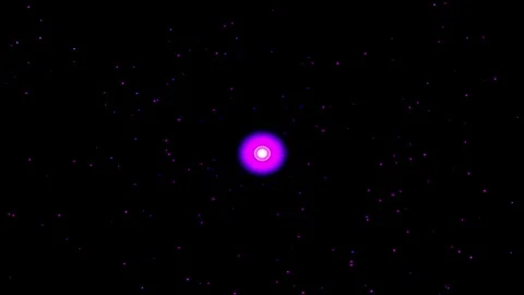 Six glowing orbs of diverse colors drift against a starry night sky represe.. Stock Footage 345679504
