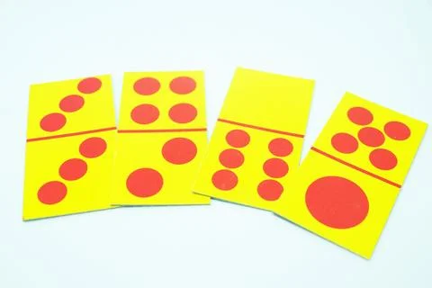 Six Gods or Six Devils. This is the best possible hand in domino card Stock Photos