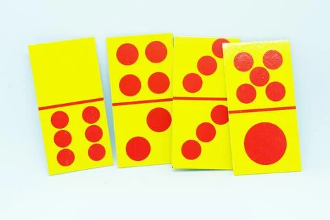 Six Gods or Six Devils. This is the best possible hand in domino card Stock Photos