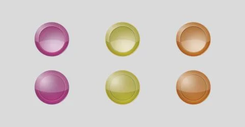 Six gray badges Illustrazione stock