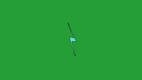 Six green lines with blue abstract shapes moving across during daylight wit.. Stock Footage 340941015