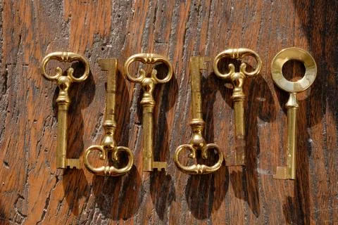 Six keys Stock Photos