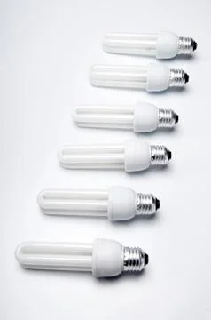 Six light bulbs Stock-Fotos
