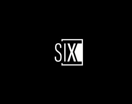 SIX Logo and Graphics Design, Modern and Sleek Vector Art and Icons isolate.. Stock Illustration