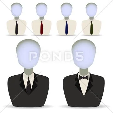 Six mannequins Stock Illustration