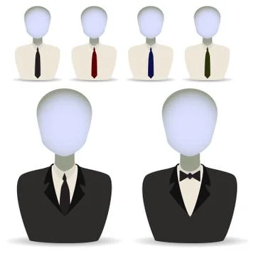 Six mannequins Stock Illustration
