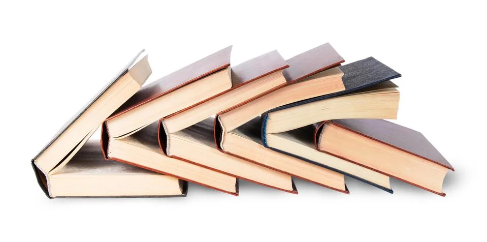 Six of nested books Stock Photos