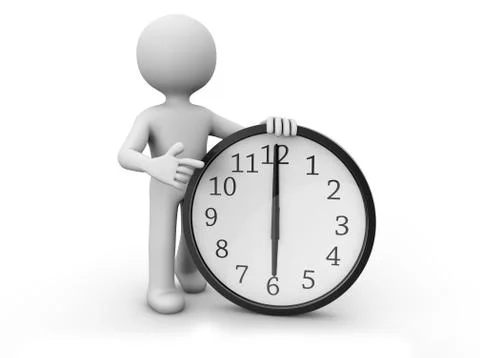 Six o´clock Stock Illustration