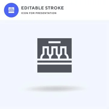 Six Pack icon vector, filled flat sign, solid pictogram isolated on white, logo イラスト素材