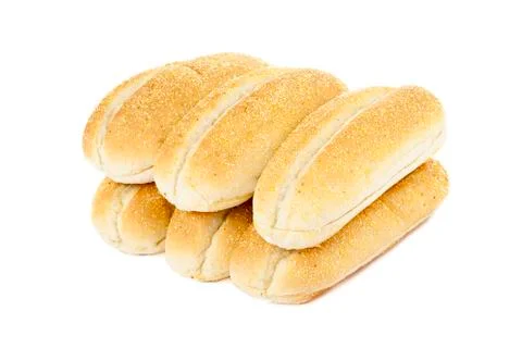 Six pieces of bread Stock Photos