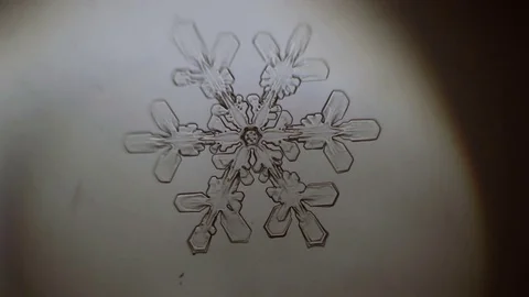 The six-pointed star ice Stock Footage 72776308