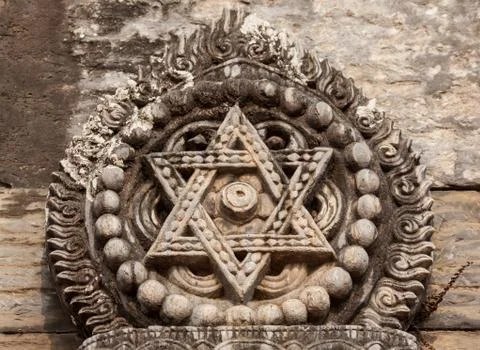Six-pointed star Stock Photos