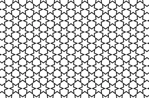 Six-pointed star - vector patter Stock Illustration