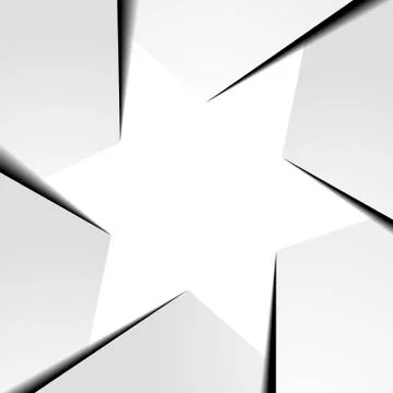 Six points star infographic Stock Illustration