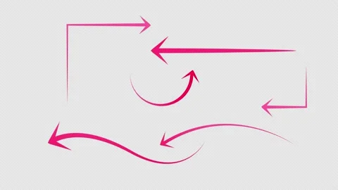 Six Sharp Arrows With Alpha Stock Footage 150913258