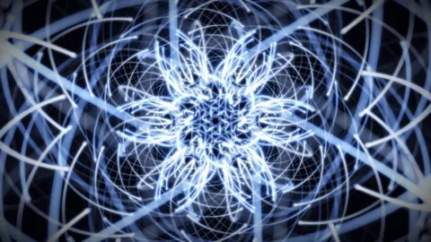 Six Sided Bloom Looping Animation Stock Footage 73578293