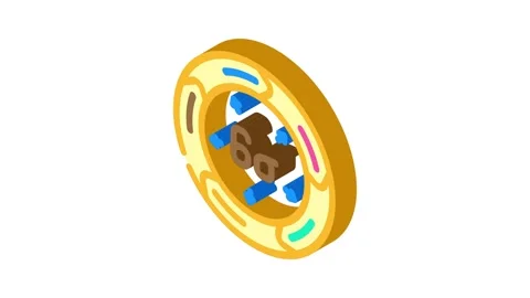 Six sigma manufacturing engineer isometric icon animation Stock Footage 327291686