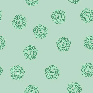 Six sigma manufacturing engineer line seamless pattern 스톡 일러스트