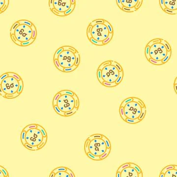 Six sigma manufacturing engineer vector seamless pattern Stock Illustration