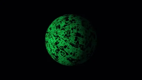Six speckled green eggs glowing softly in darkness with subtle rotation for.. Stock Footage 342520292