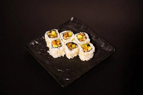 Six sushi Stock Photos