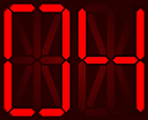 Sixteen Segment LED Readout Countdown (10-00) 動画素材 280442052