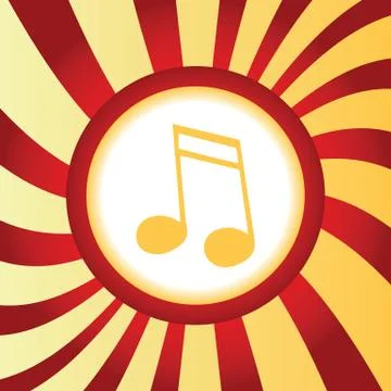 Sixteenth note abstract icon イラスト素材