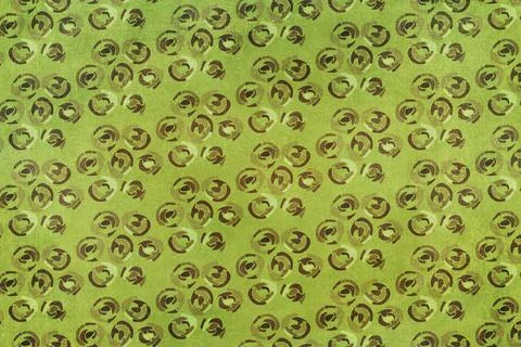 Sixties, Art Deco pattern background. Colors brown and green Stock Photos