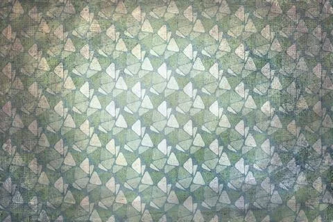 Sixties decoration pattern background. Colors beige, green and blue Foto stock