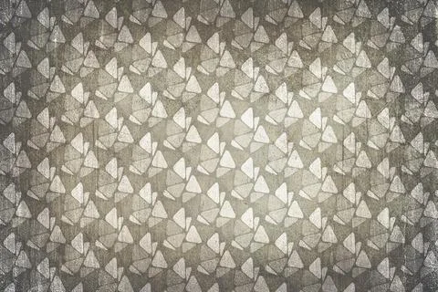 Sixties decoration pattern background. Colors beige and gray Foto stock