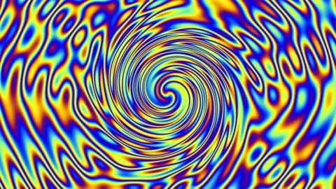 Sixties hippy style psychedelic multi colored animation background Stock Footage 200154980