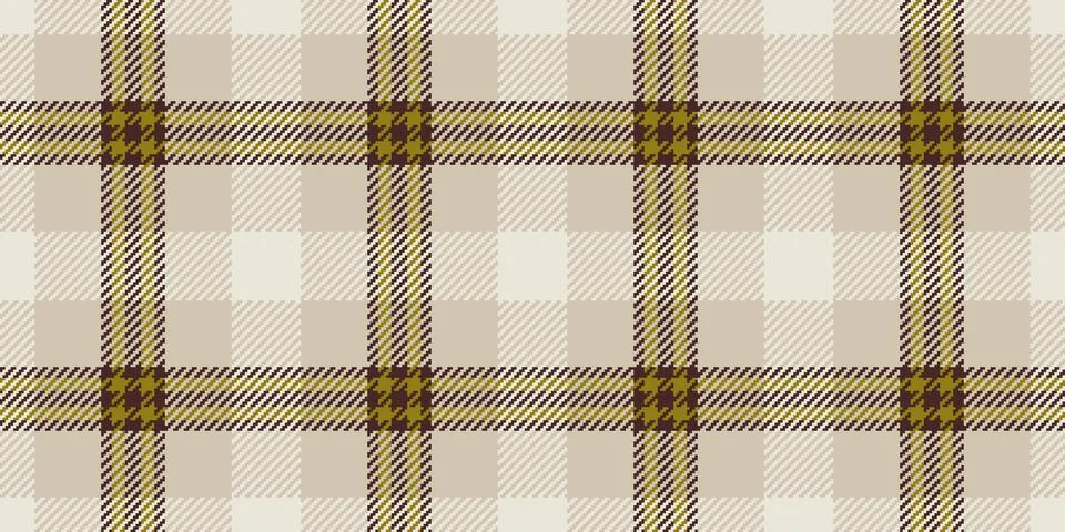 Sixties plaid pattern seamless, window tartan fabric background. Present ve.. Stock Illustration