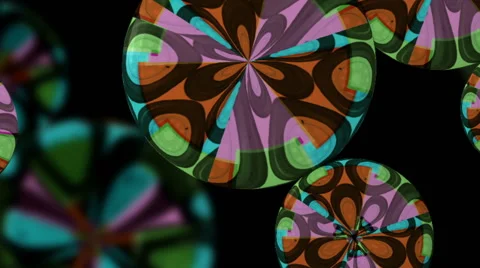 Sixties Pop Retro Flower psychedelic VJ Loop Stock-Footage 57329352