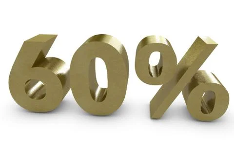 Sixty percent Stock Illustration