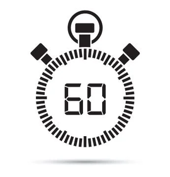 Sixty second timer Stock-Illustration
