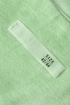 Size 42/44 clothes label Foto stock